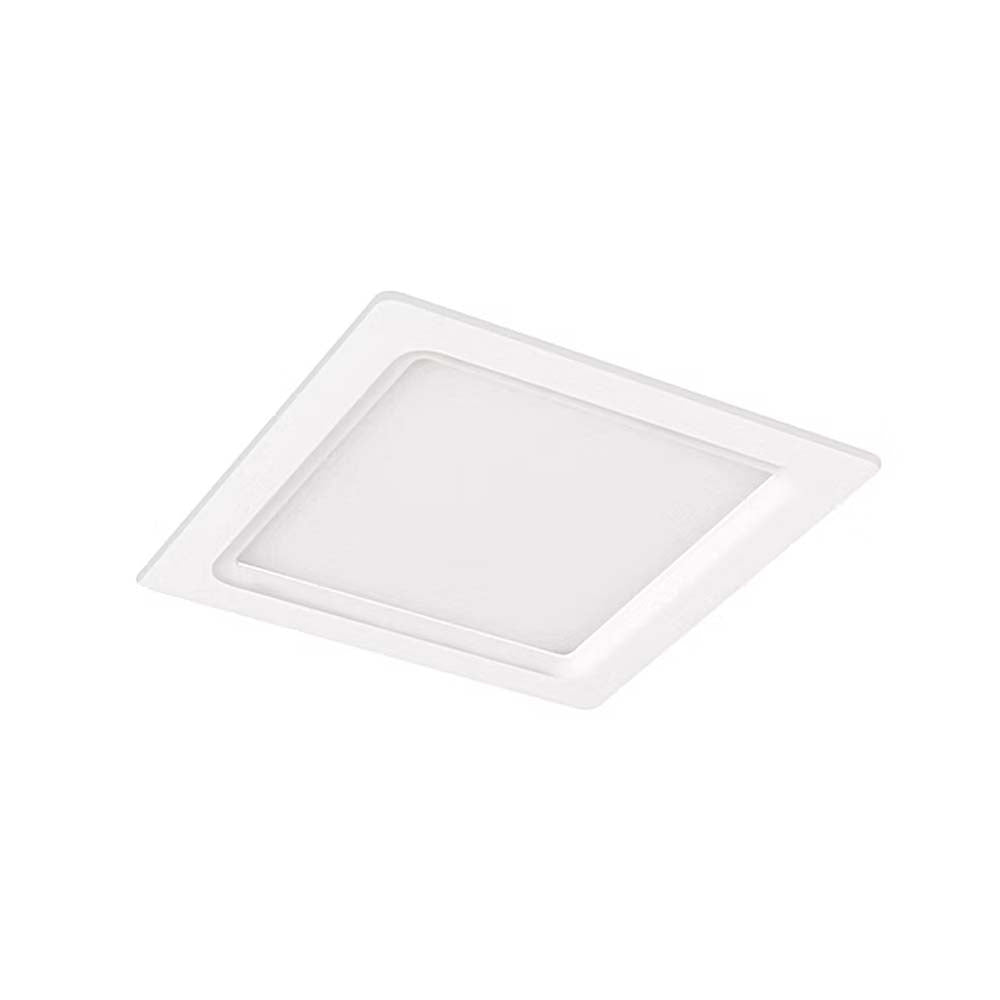 LUMINARIO LED DOWNLIGHT LUNA FLAT SQ 9 STD 9W/100-305V. BLANCO 3000K LUZ CALIDA ELECTROMAG