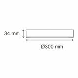 LUMINARIO LED DOWNLIGHT LUNA FLAT RD 25 S 25W/100-305V. BLANCO 4000K LUZ NEUTRA ELECTROMAG