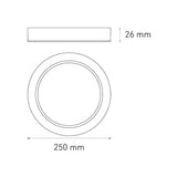LUMINARIO LED DOWNLIGHT LUNA FLAT RD 18 S 18W/100-305V. BLANCO 6000K LUZ DE DIA ELECTROMAG