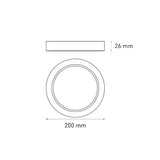 LUMINARIA DOWNLIGHT DE 13 W COLOR BLANCO LUNA 13 FLAT L6374-130 MAG SOLO SOBRE PEDIDO