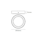 LUMINARIO LED DOWNLIGHT LUNA FLAT RD 9 S 9W/100-305V. BLANCO 6000K LUZ DE DIA ELECTROMAG