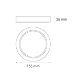 LUMINARIO LED DOWNLIGHT LUNA FLAT RD 9 S 9W/100-305V. BLANCO 4000K LUZ NEUTRA ELECTROMAG