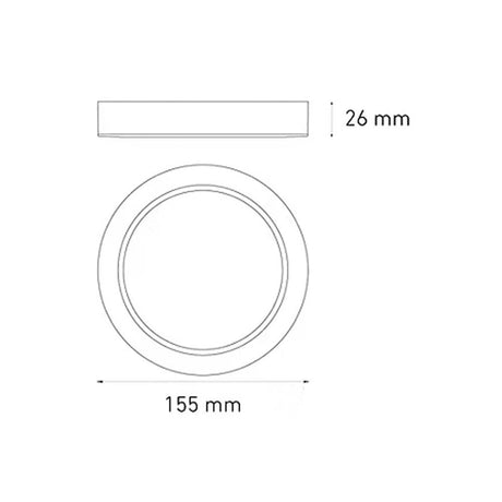 LUMINARIO LED DOWNLIGHT LUNA FLAT RD 9 S 9W/100-305V. BLANCO 4000K LUZ NEUTRA ELECTROMAG