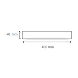 LUMINARIO LED DOWNLIGHT LUNA FLAT SQ 30 S 30W/100-305V. BLANCO 4000K LUZ CALIDA ELECTROMAG