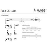 LUMINARIO LED SERIE II BL FLAT 3W/100-140V. 450MM. BLANCO 4000K LUZ NEUTRA ELECTROMAG
