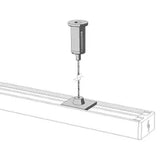 LUMINARIO LED SERIE II BL FLAT 3W/100-140V. 450MM. NEGRO 3000K LUZ CALIDA ELECTROMAG