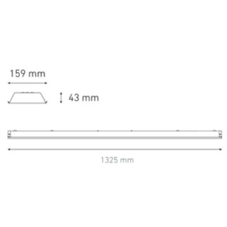 GABINETE INDUSTRIAL METALICO GEMINIS T8 LED 2X16W/100-240V. 3000K LUZ CALIDA ELECTROMAG