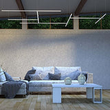 LUMINARIO LED SERIE III BL FLAT 18W/100-140V. 900MM. NEGRO 6000K LUZ DE DIA ELECTROMAG