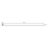 LUMINARIO LINEAL LED BL STICK 42W/100-240V. 2400MM. BLANCO 6000K LUZ DE DIA ELECTROMAG