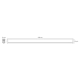 LUMINARIO LINEAL LED BL STICK 42W/100-240V. 2400MM. BLANCO 4000K LUZ NEUTRA ELECTROMAG