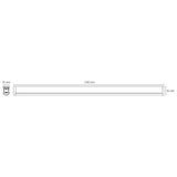 LUMINARIO LINEAL LED BL STICK 21W/100-240V. 1200MM. BLANCO 3000K LUZ CALIDA ELECTROMAG