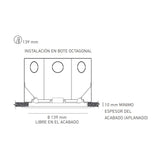 LUNA 9 FLAT II B 90-140V BF 4000K BLANCO *** HAE ***