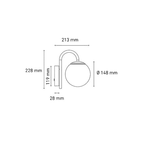 LUMINARIO LED SOBREPONER GLOBE 6" 8W/100-140V. BLANCO 6000K LUZ DE DIA ELECTROMAG ***HAE 2024***