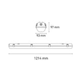 LUMINARIO LED INDUSTRIAL GAMMA LED 1200 30B 300W/100-240V. TRANSPARENTE 4000K LUZ NEUTRA ELECTROMAG