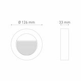 LUMINARIO LED CIRCULAR EMPOTRAR/SOBREPONER SW 10 1.6W/100-240V. BLANCO 2700K LUZ CALIDA ELECTROMAG