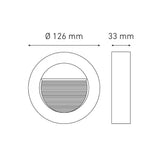 LUMINARIO LED CIRCULAR EMPOTRAR/SOBREPONER SW 10 1.6W/100-240V. BLANCO 4000K LUZ NEUTRA ELECTROMAG