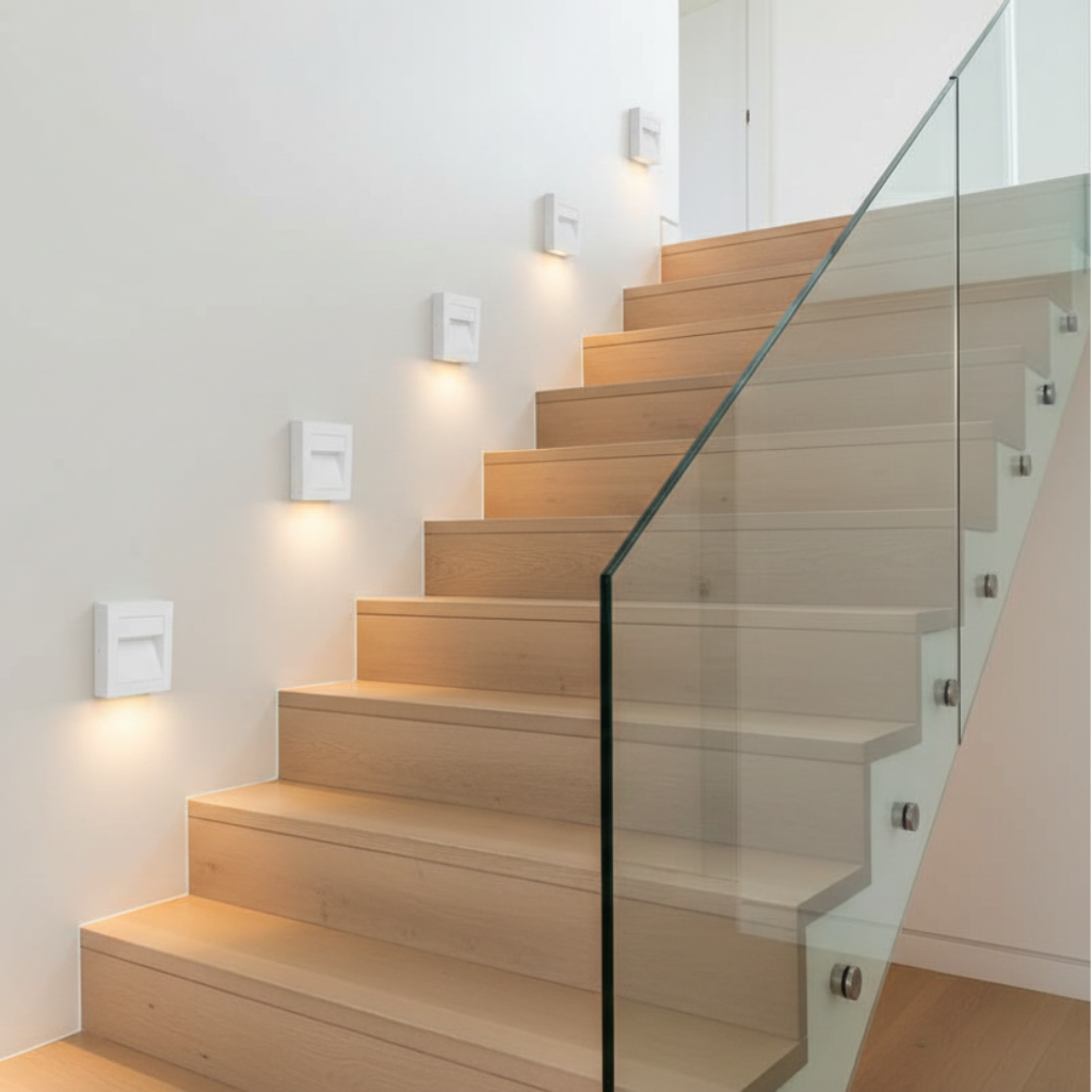 LUMINARIO LED CUADRADO EMPOTRAR/SOBREPONER SW 20 1.6W/100-240V. BLANCO 2700K LUZ CALIDA ELECTROMAG