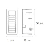 LUMINARIO LED RECTANGULAR EMPOTRAR/SOBREPONER SW 50 1.6W/100-240V. BLANCO 2700 LUZ CALIDA ELECTROMAG