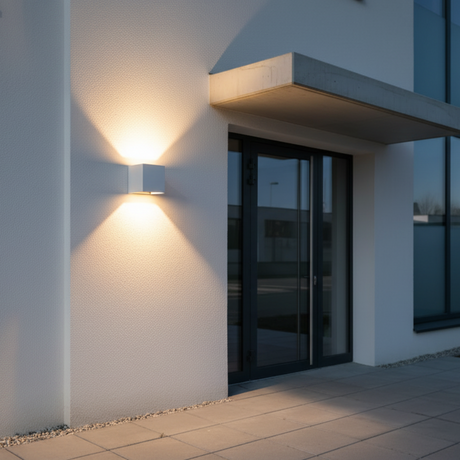 LUMINARIO LED SOBREPONER MURO APLIQUE CUBO A10 6.5W/100-240V. BLANCO 3000K LUZ CALIDA ELECTROMAG