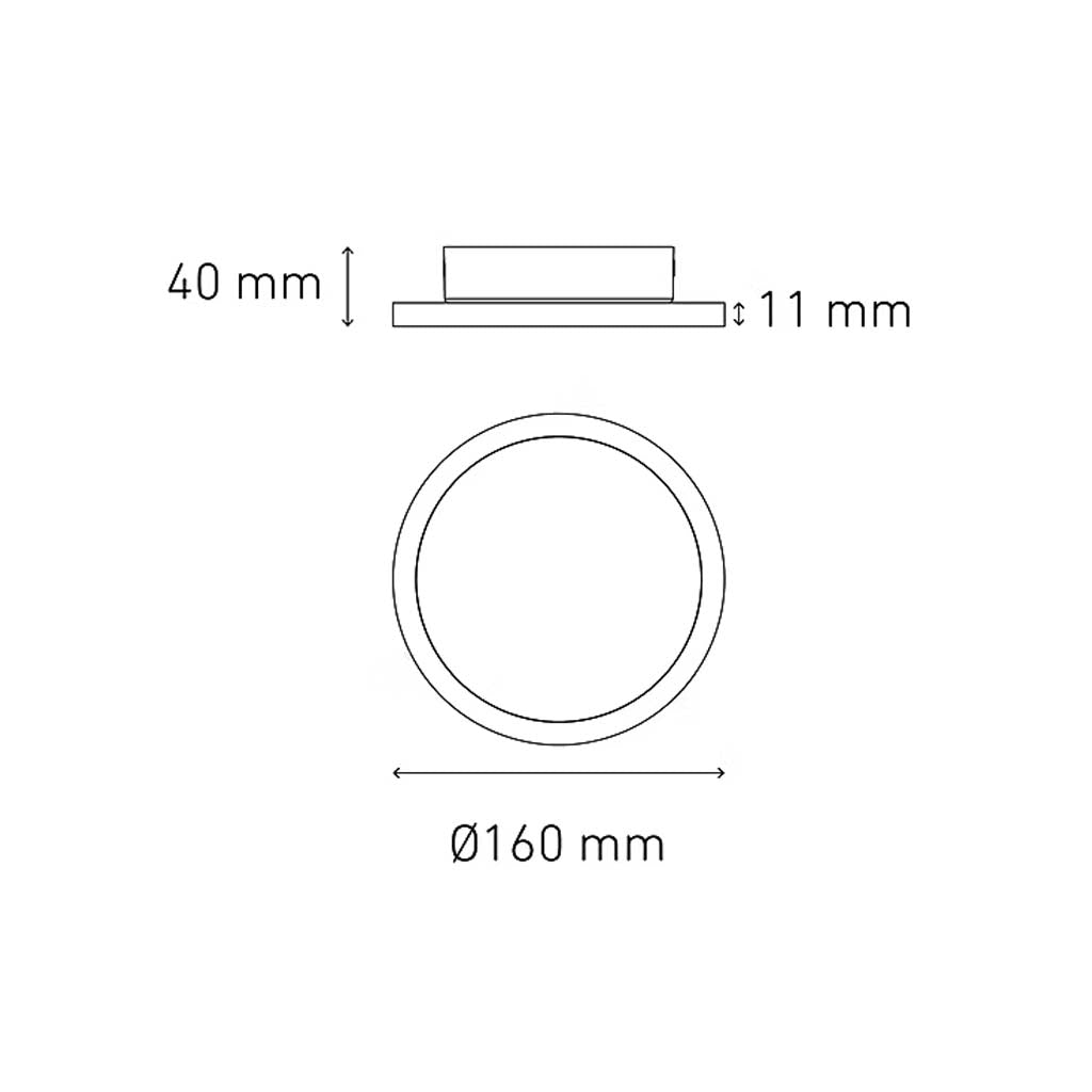 LUMINARIO DECORATIVO ECLIPSE LED 16 13W/100-240V. BLANCO 4000K LUZ NEUTRA ELECTROMAG