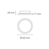 LUMINARIO DECORATIVO ECLIPSE LED 16 13W/100-240V. BLANCO 4000K LUZ NEUTRA ELECTROMAG