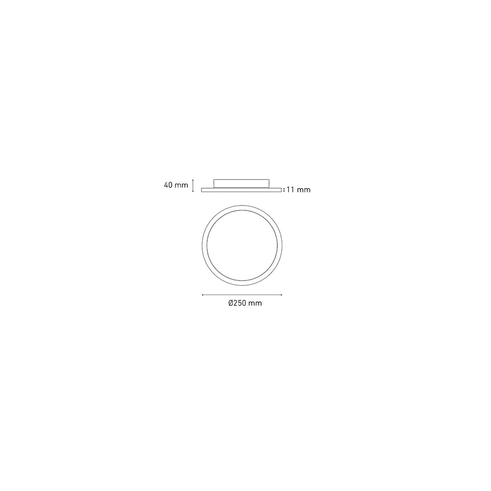 LUMINARIO DECORATIVO ECLIPSE LED 25 18W/100-240V. BLANCO 3000K LUZ CALIDA ELECTROMAG