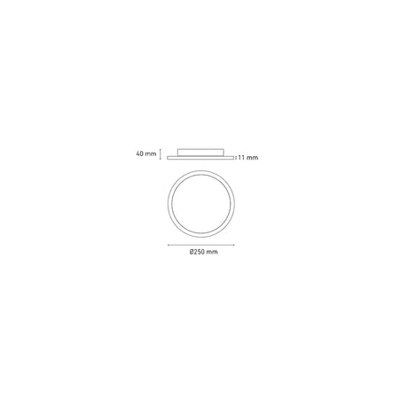 LUMINARIO DECORATIVO ECLIPSE LED 25 18W/100-240V. BLANCO 3000K LUZ CALIDA ELECTROMAG