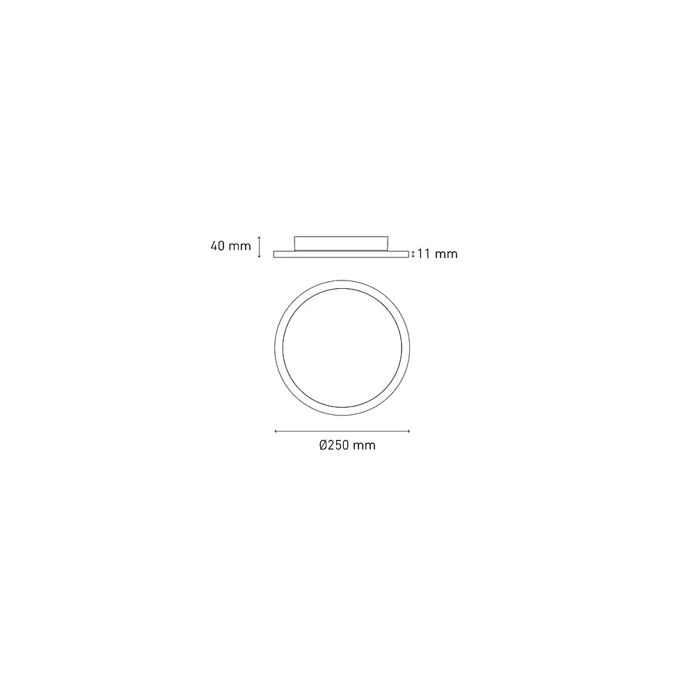 LUMINARIO DECORATIVO ECLIPSE LED 25 18W/100-240V. BLANCO 4000K LUZ NEUTRA ELECTROMAG