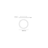 LUMINARIO DECORATIVO ECLIPSE LED 25 18W/100-240V. BLANCO 4000K LUZ NEUTRA ELECTROMAG