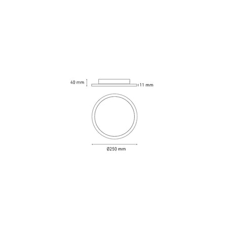 LUMINARIO DECORATIVO ECLIPSE LED 25 18W/100-240V. BLANCO 4000K LUZ NEUTRA ELECTROMAG