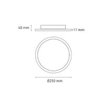 LUMINARIO DECORATIVO ECLIPSE LED 25 18W/100-240V. BLANCO 4000K LUZ NEUTRA ELECTROMAG