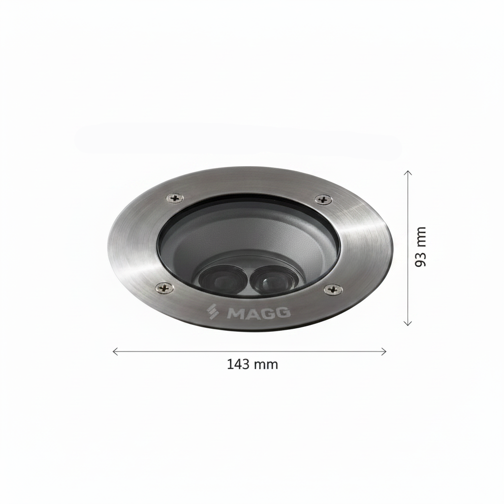 EMPOTRADO A PISO 120 LED 6W/24VCD. 55 3000K F.C. *** PRODUCTOS CON EXIST. NAVE 7 ***
