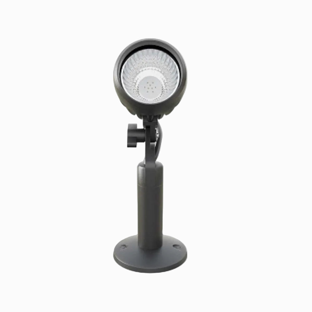 LUMINARIO LED PROYECTOR SOBREPONER MURO/PISO KR 10 10W/100-305V. 50 GRIS 3000K LUZ CALIDA ELECTROMAG