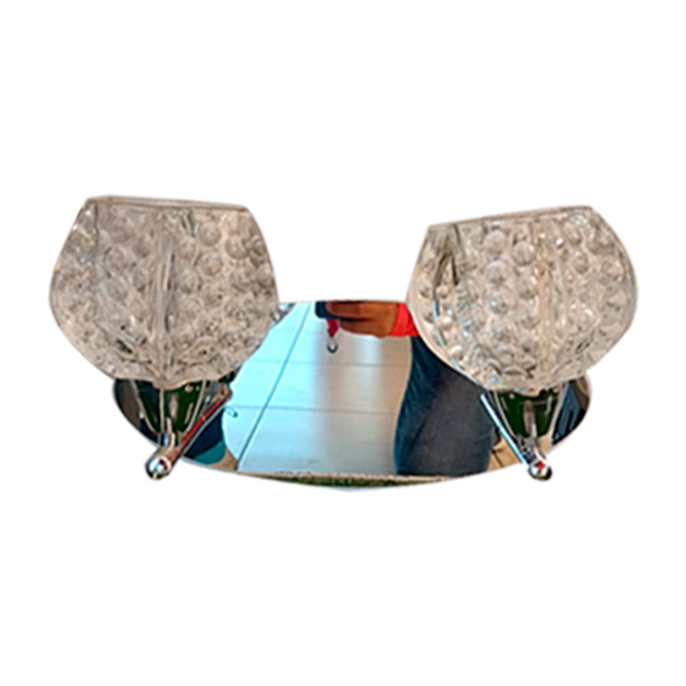 ARBOTANTE LED CROMADO 2 X 3 W STRATTO *** HA. LUMI ***