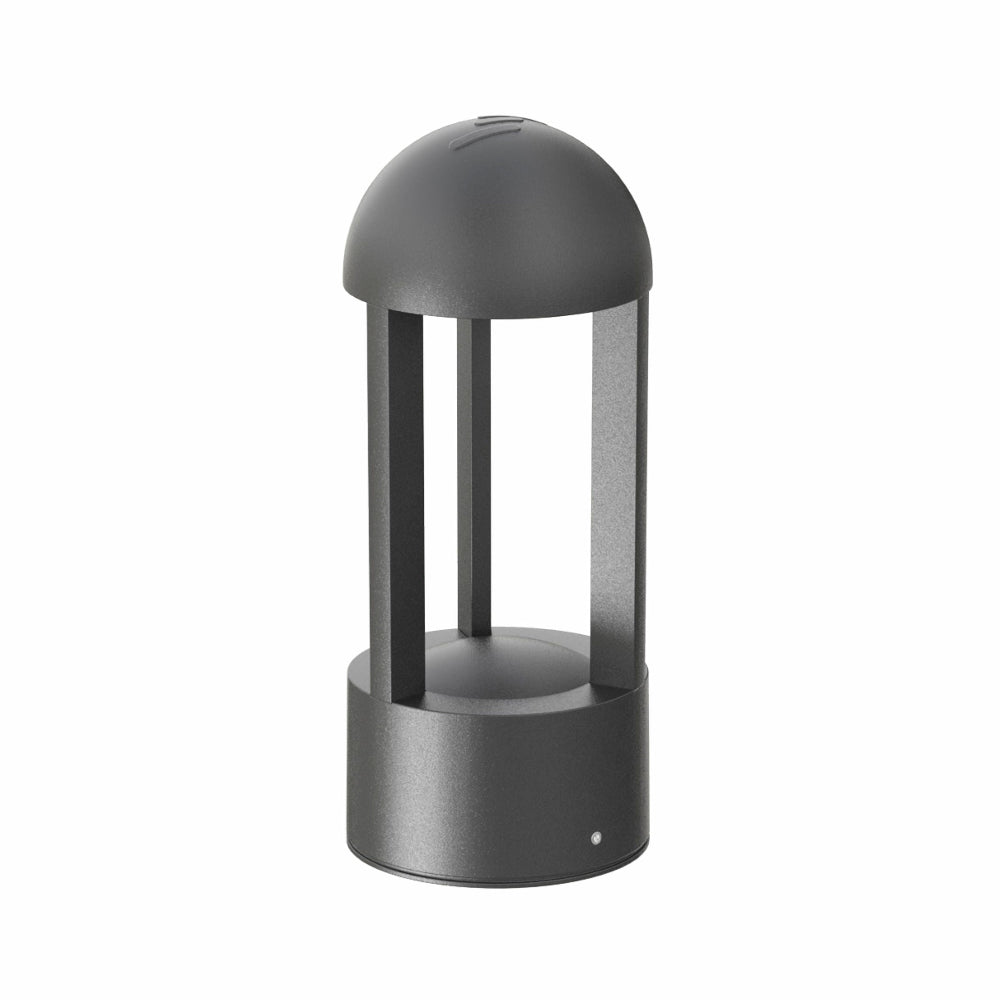 LUMINARIO LED EMPOTRADO PISO BOLLARD VENECIA DOMO 200 6.5W/100-305V. GRIS 3000K LUZ CALIDA ELECTROMAG