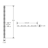 TIRA EXTRAPLANA LED 2216 5 MTS C/240 LEDS BLANCO CALIDO 24VCA 2200 K 19.2W OPTICA 120G ILUMILEDS