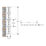 TIRA EXTRAPLANA LED 2216 5 MTS C/300 LEDS BLANCO CALIDO 24VCA 2200 K 24W OPTICA 120G ILUMILEDS