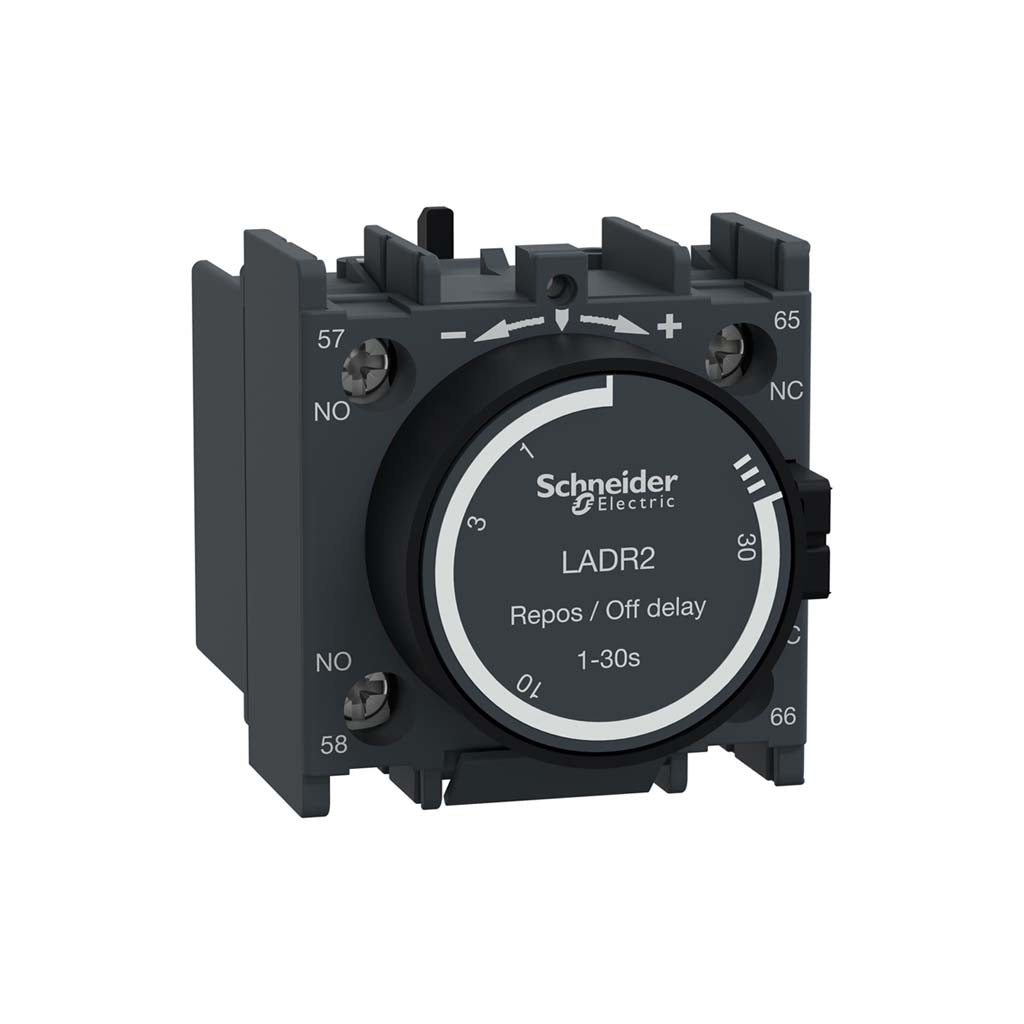 BLOQUE DE CONTACTOS TEMPORIZADOS SCHNEIDER ELECTRIC 1NA 2NC LADR2