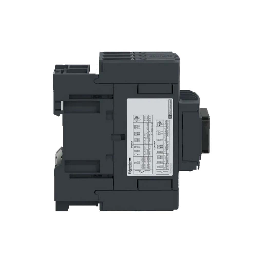 CONTACTOR SCHNEIDER ELECTRIC 3P 3NA AC-3 440VCA 40A CONECTOR EVERLINK TENSIÓN DE BOBINA 24VCA LC1D40AB7