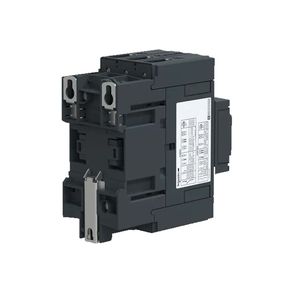 CONTACTOR SCHNEIDER ELECTRIC 3P 3NA AC-3 440VCA 40A CONECTOR EVERLINK TENSIÓN DE BOBINA 24VCA LC1D40AB7