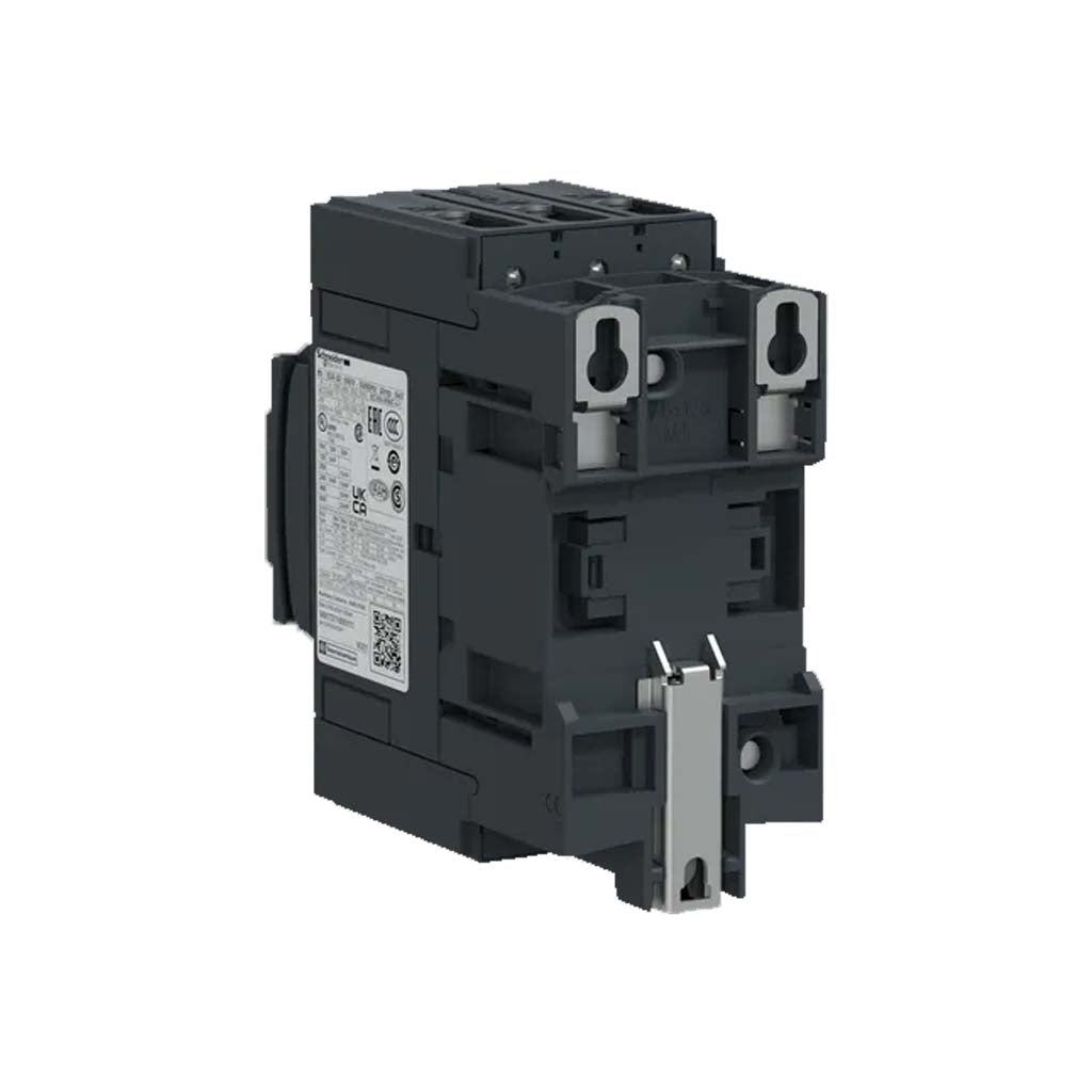 CONTACTOR SCHNEIDER ELECTRIC 3P 3NA AC-3 440VCA 40A CONECTOR EVERLINK TENSIÓN DE BOBINA 24VCA LC1D40AB7