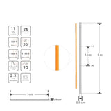 TIRA EXTRAPLANA LED 11W X MT 4100K 5M 480 LEDS XMT 120G IP20 ILUMILEDS