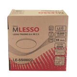 PANTALLA LED CON PATRON DE FLOR 10W 85-265V 6500K MCA MLESSO LE-SS08022-9 *** SIN T.E***