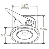 LUM.TECHO LED BCALIDO 1W 90-260V ILUMILEDS ***EXHIBIDO***