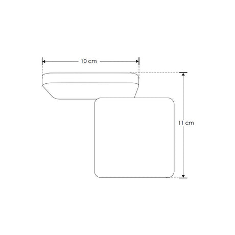 ARBOTANTE CUADRADO DOBLE BLANCO 7W 180 IP20 BLANCO CALIDO ILUMILEDS ***HAE 2023***