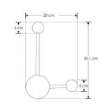 ARBOTANTE FORMA PENDULO 2 LUCES BLANCO 6W IP54 BLANCO CALIDO ILUMILEDS ***HAE 2023***