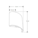 ARBOTANTE RECTANGULAR BLANCO 6W DOBLE LUZ IP54 BLANCO CALIDO ILUMILEDS***HAE2025***