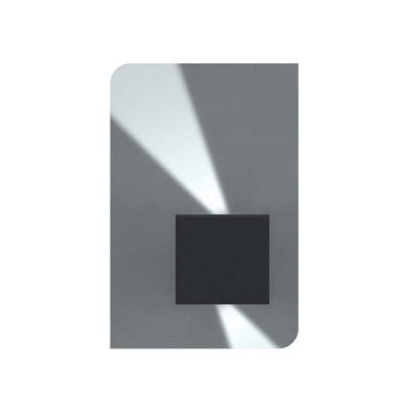 LUMINARIO DE PARED SOBREPONER CUBO DE LED ACABADO GRIS 6W, 3000K 2 SALIDAS OPTICA AJUSTABLE 85-265V IP65 ILUMILEDS ***HAE 2024***