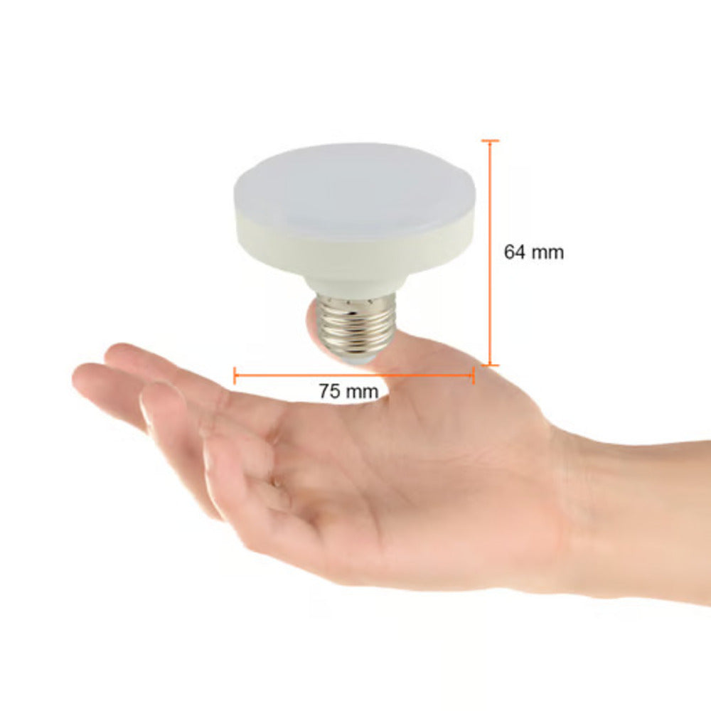 KIT DE 7 PIEZAS DE FOCO LED TECNOLITE MAJORIS CIRCULAR 9W LUZ BLANCA NEUTRA BASE E27 NO ATENUABLE