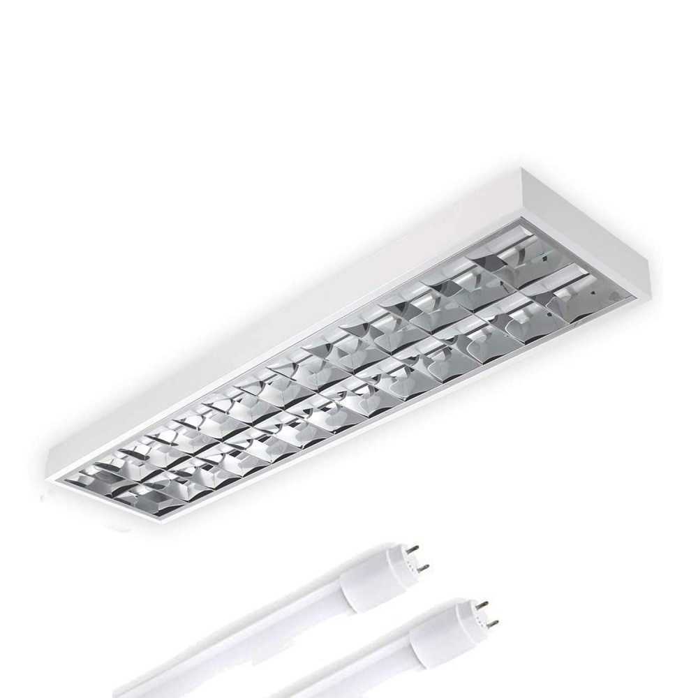 GABINETE INTERIOR LED T8 MODELO "S" 2X18W/85-265V. SIN TUBOS